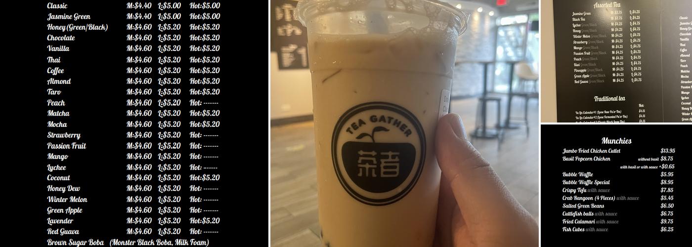 Tea Gather Menu