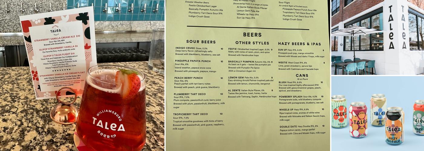 TALEA Beer Co - Williamsburg Menu