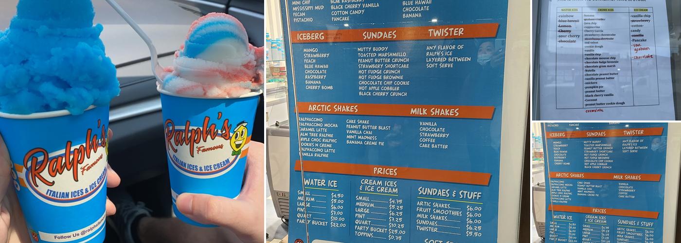 Ralph's Famous Italian Ices of Astoria Menu