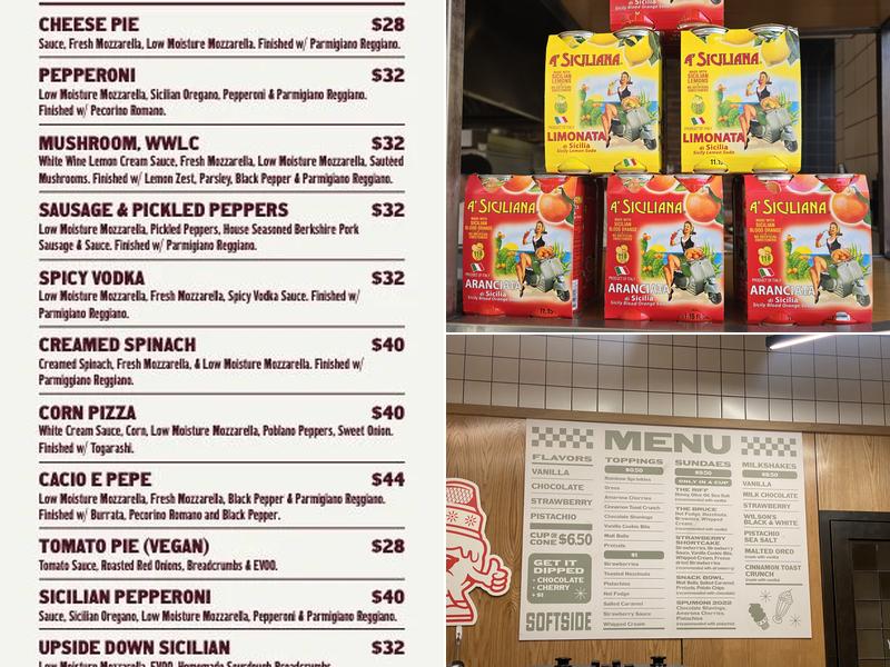 Upside Pizza Menu