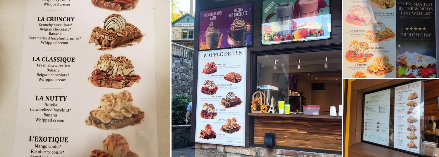 Waffle De Lys Menu
