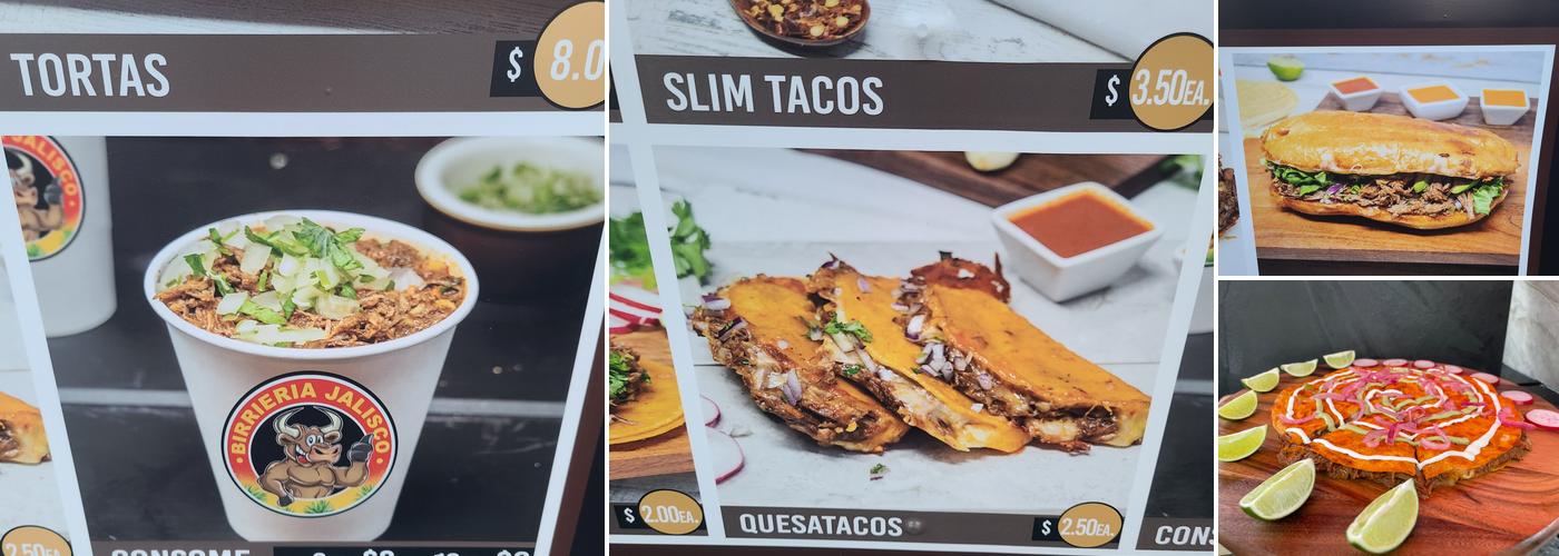 Birrieria Jalisco Menu