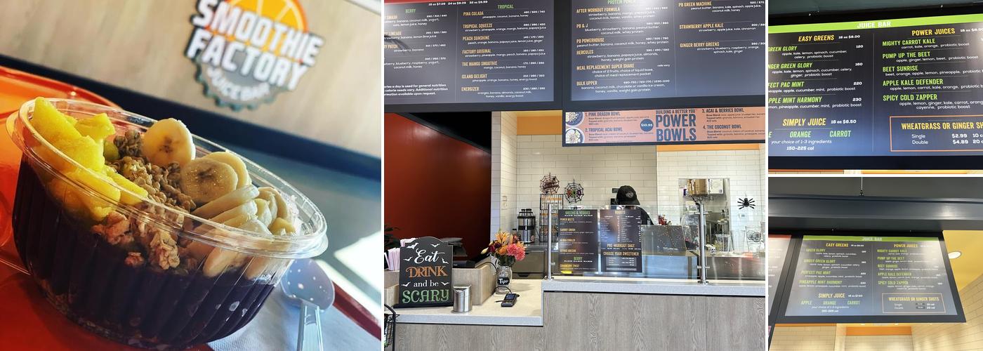 Smoothie Factory Menu