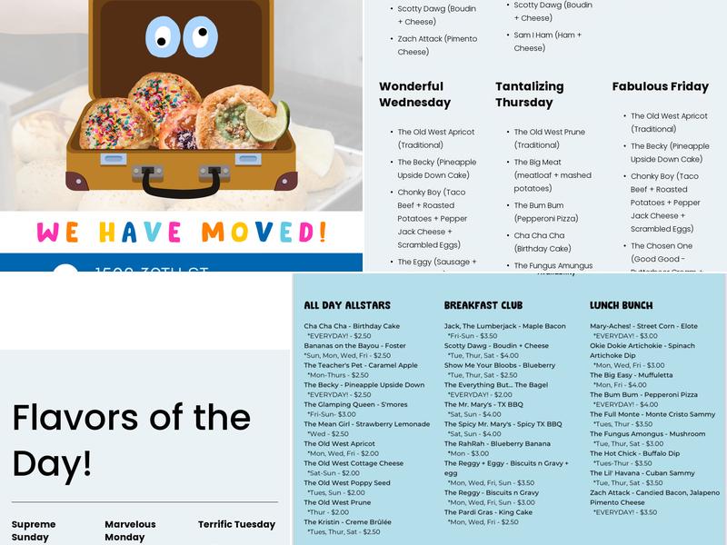 Good Dough Kolache Bakery Menu
