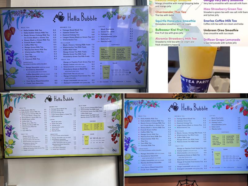 Hella Bubble Menu
