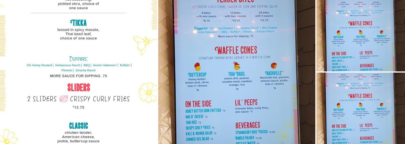 Buttercup Menu