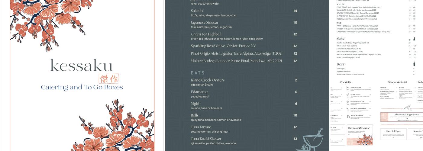 Kessaku Menu