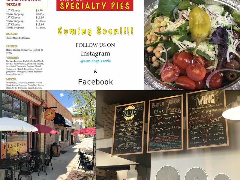 Annie B's Pizzeria Menu