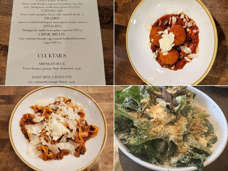 Larch Handcrafted Pasta & cocktails Menu