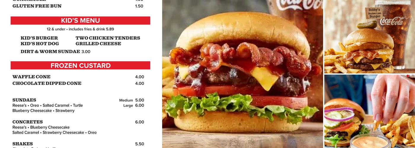 Cheeseburger Bobby's Menu