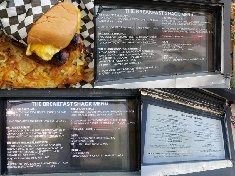 The Breakfast Shack Menu