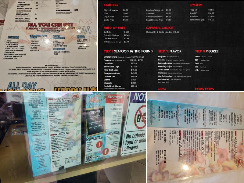 Firehouse Crawfish Menu