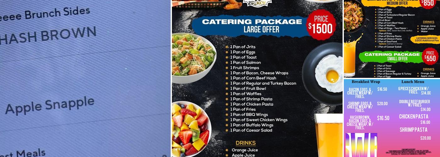 Sheee Weeee Brunch Menu