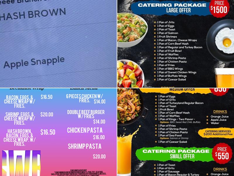 Sheee Weeee Brunch Menu