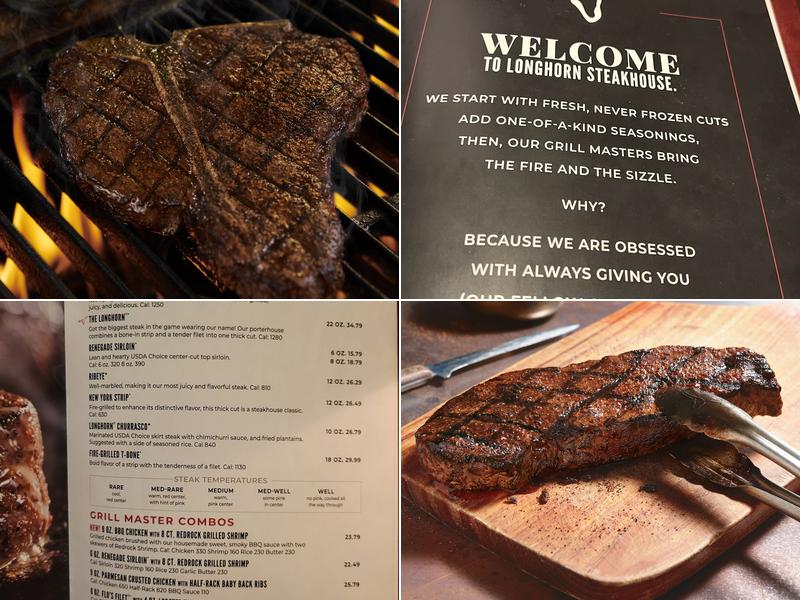 LongHorn Steakhouse Menu
