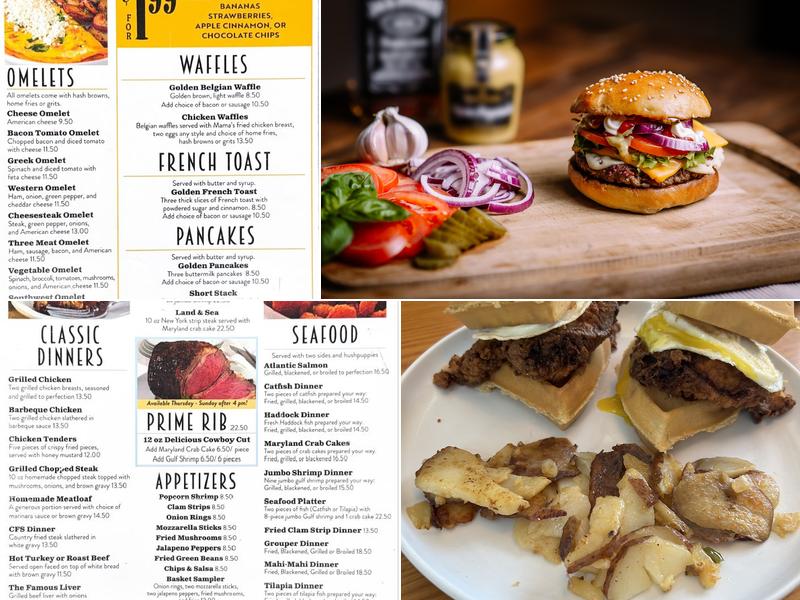 Golden Spoon Diner Menu