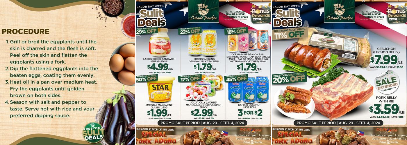 Island Pacific Supermarket and Seafood Menu