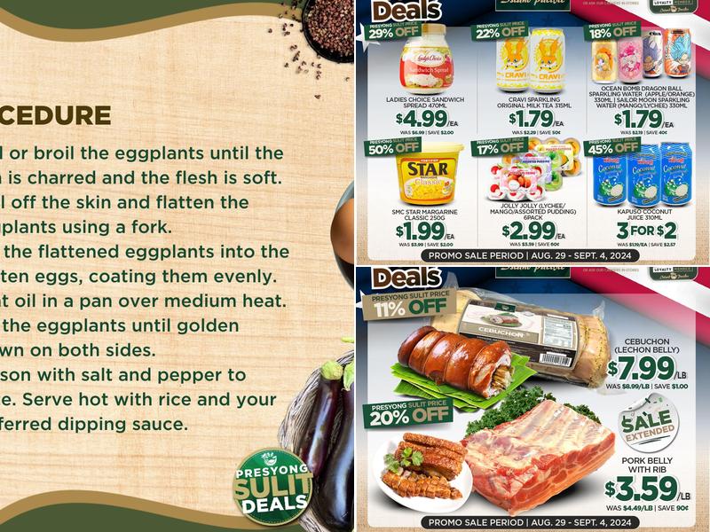 Island Pacific Supermarket and Seafood Menu