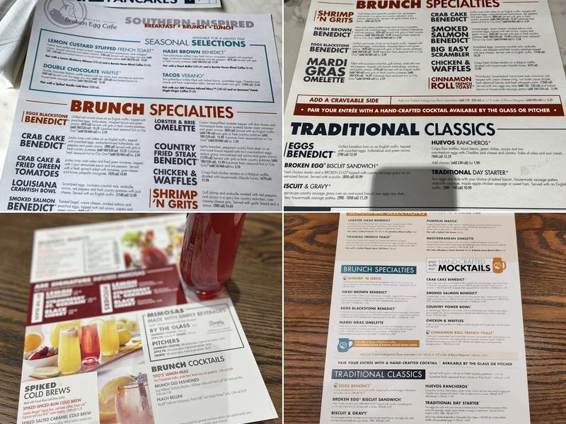 Another Broken Egg Cafe Menu