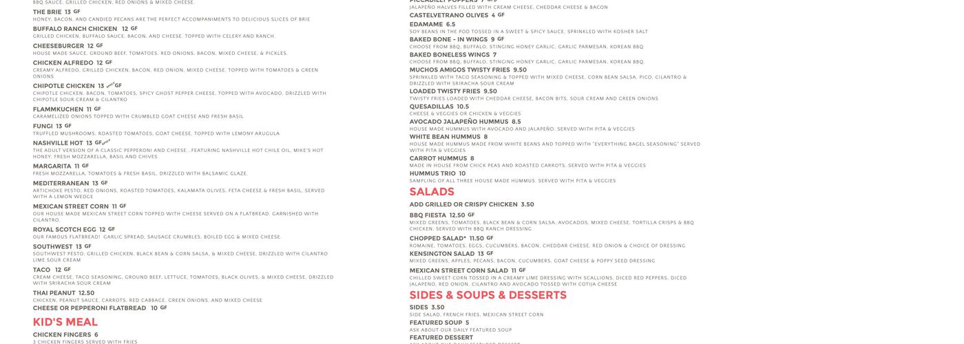 Royal Docks Brewing Co. - FOEDER HOUSE + KITCHEN Menu