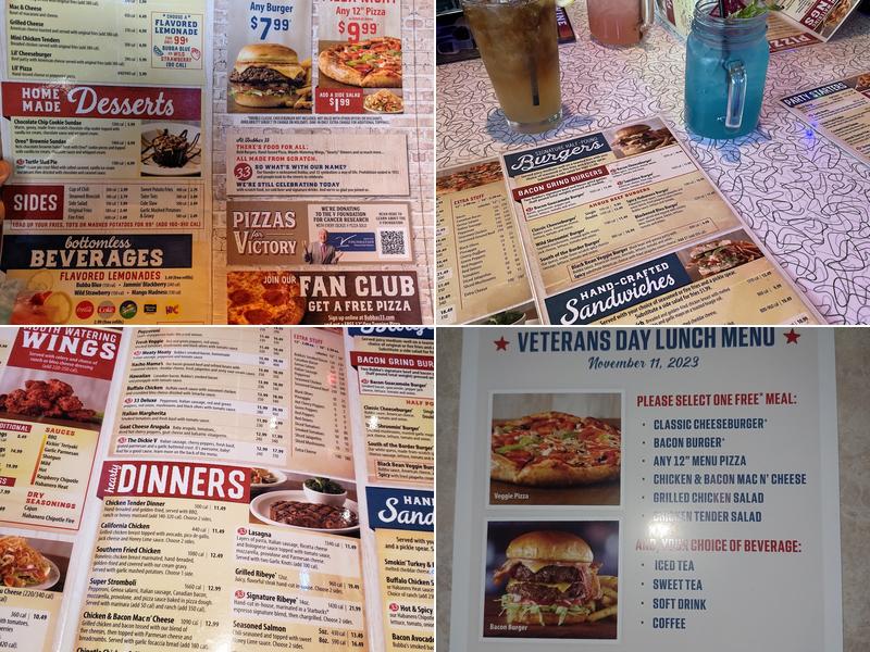 Bubba's 33 Menu