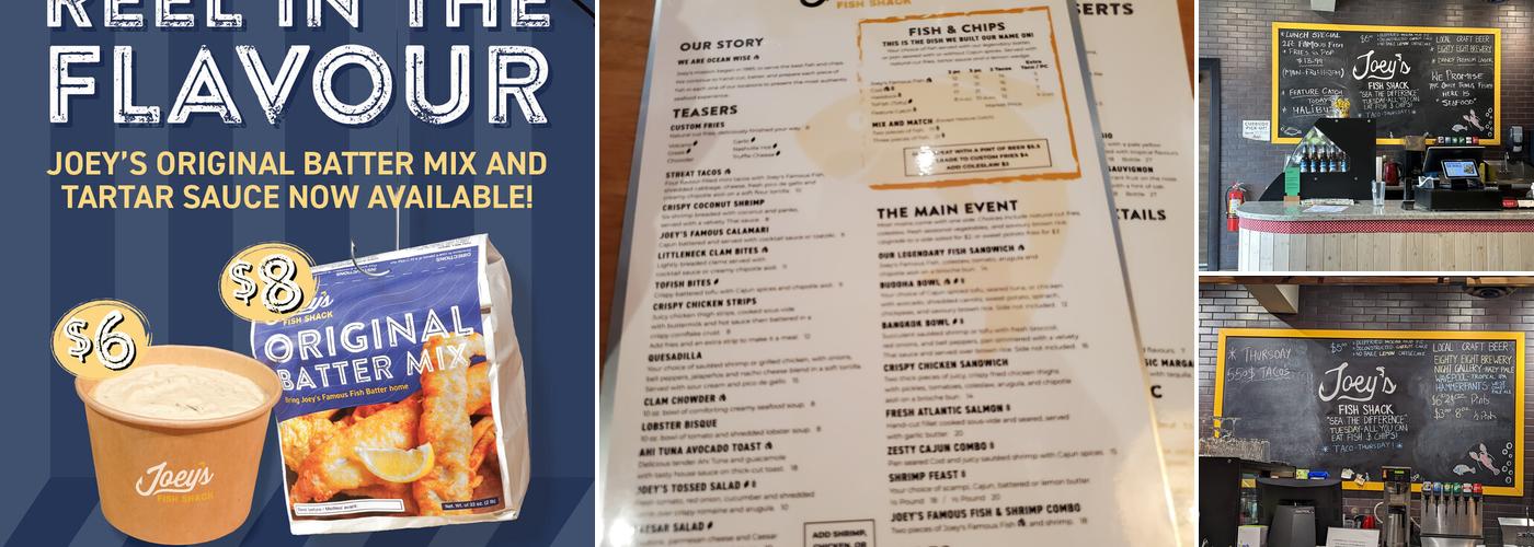 Joeys Fish Shack Menu