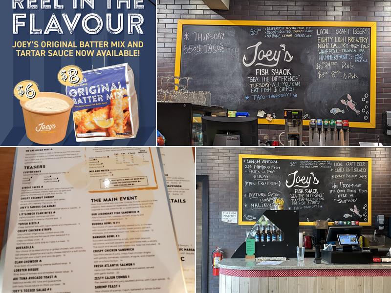 Joeys Fish Shack Menu