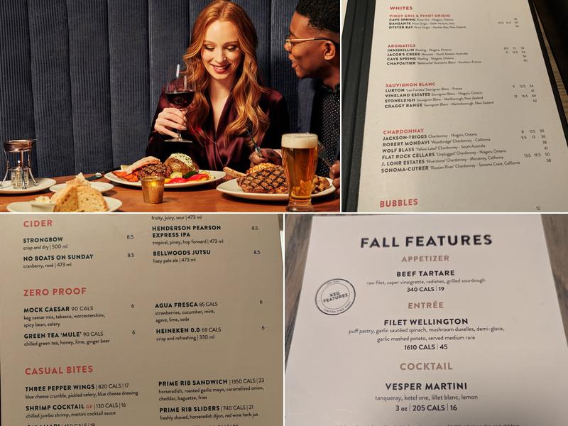 The Keg Steakhouse + Bar - Woodbridge Menu