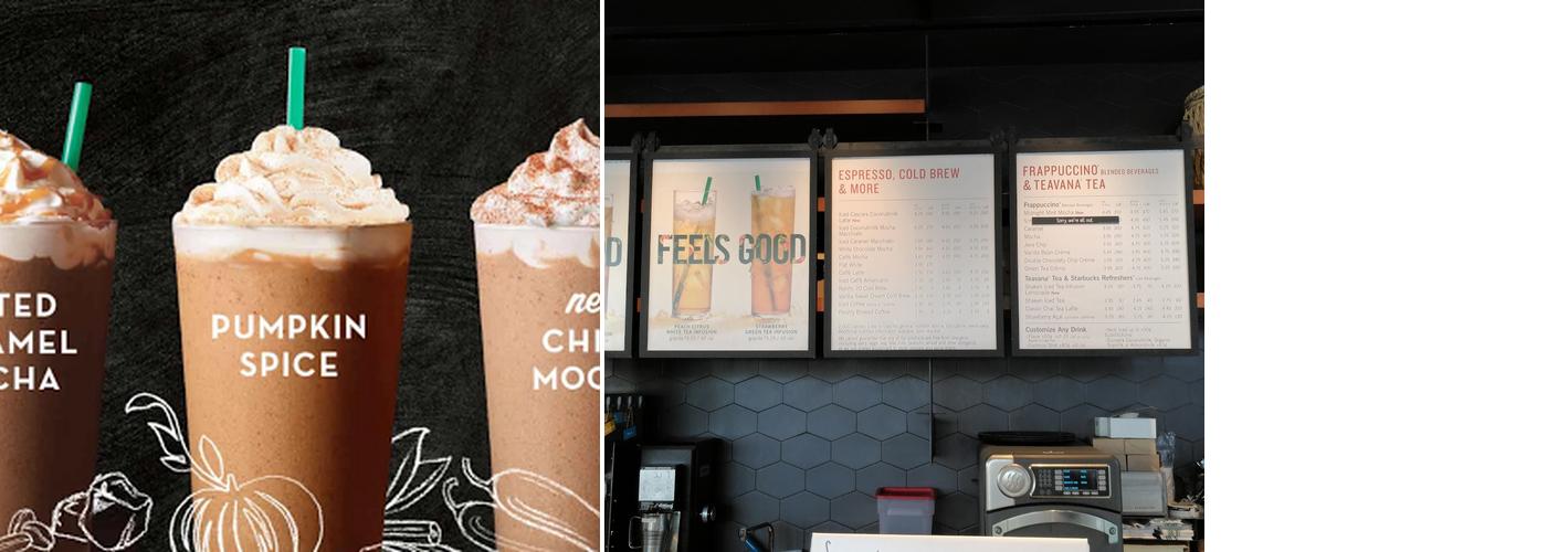 Starbucks Coffee Company Menu