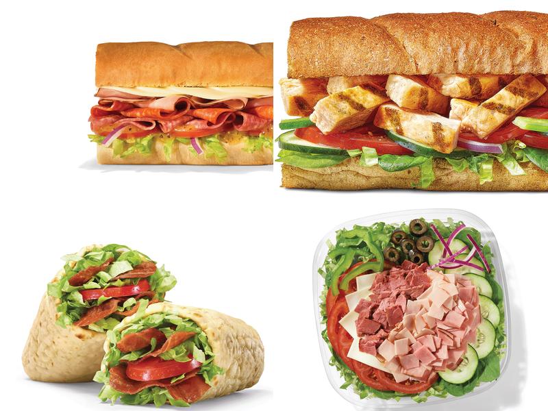 Subway Menu