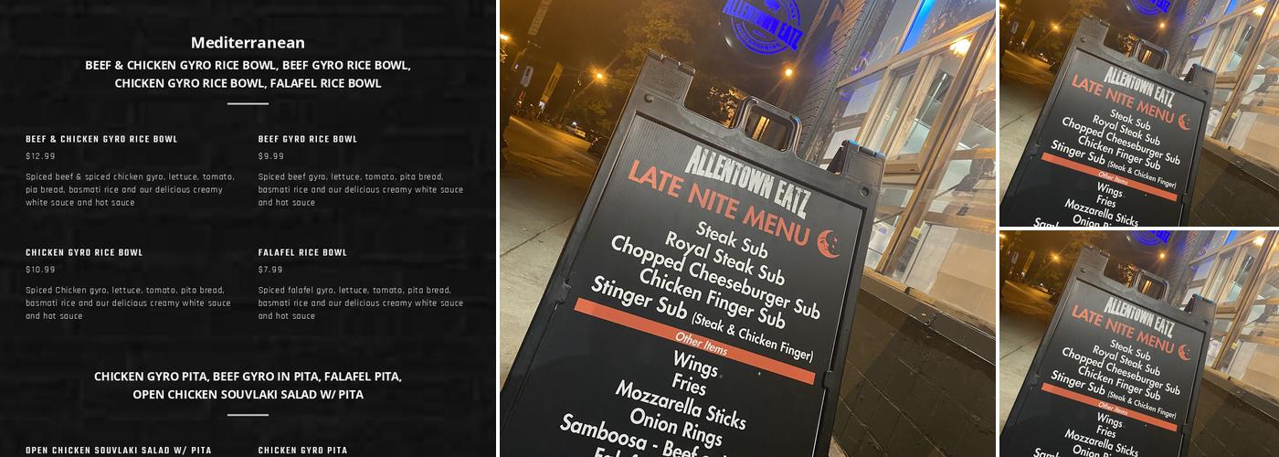 Allentown Eatz Menu