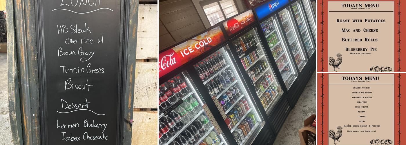 Forest Country Place Menu