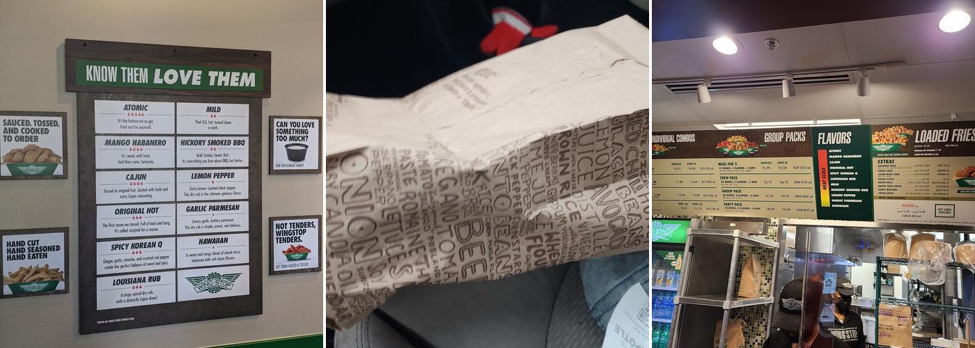 Wingstop Menu