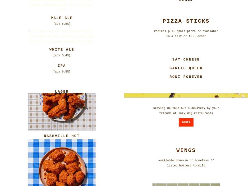 Jolene's Wings & Beer Menu