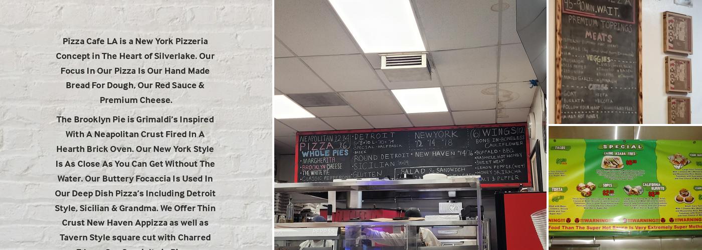 Pizza Cafe LA Menu