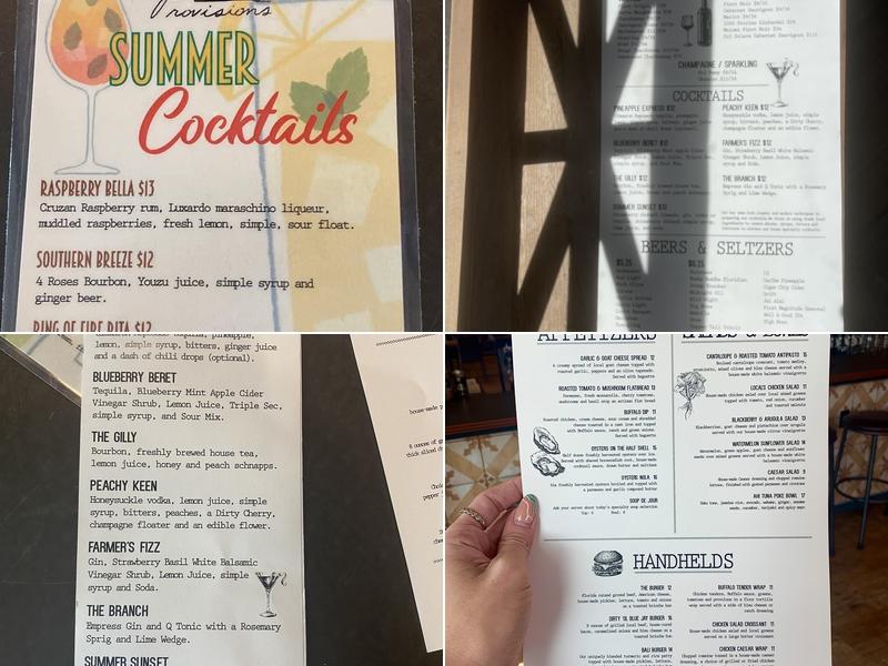 Local Provisions Menu
