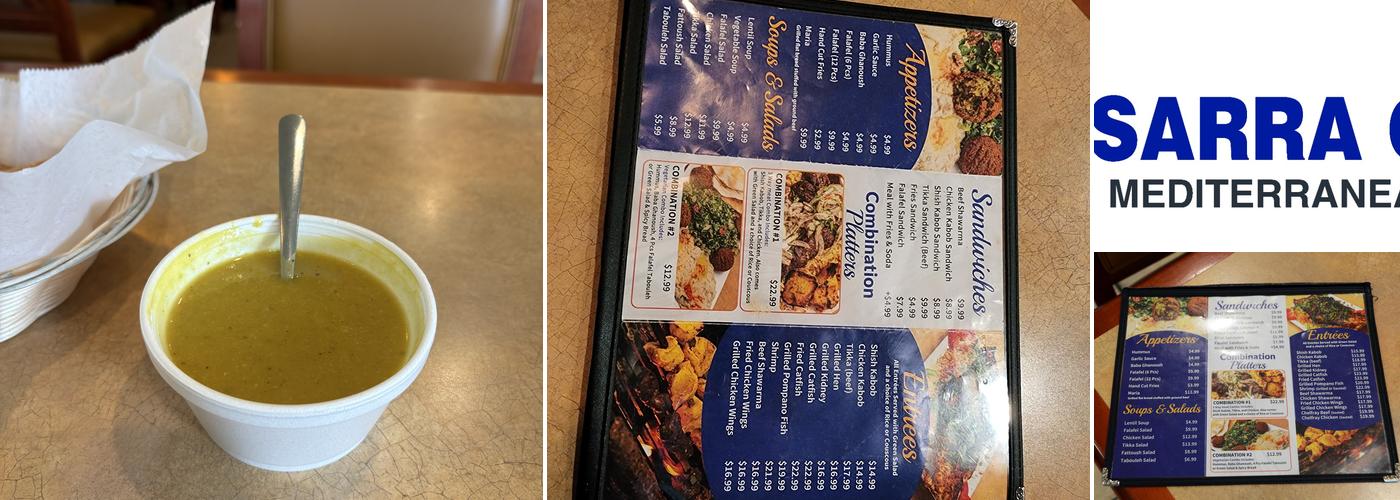 Sarra Grill Menu