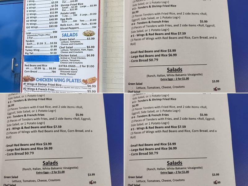 Blue Store Chicken 3 North Blvd Menu