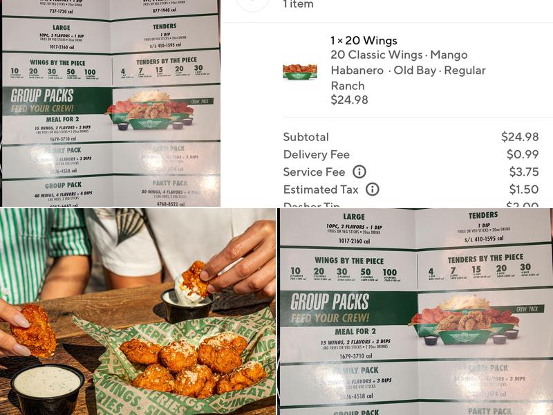 Wingstop Menu