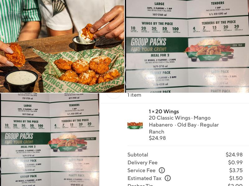 Wingstop Menu