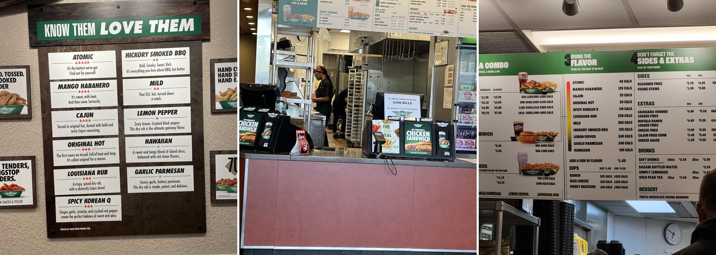 Wingstop Menu
