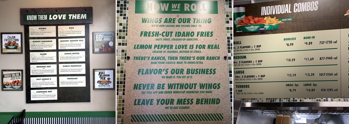 Wingstop Menu