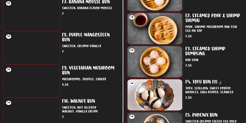 Mr. Bao Menu