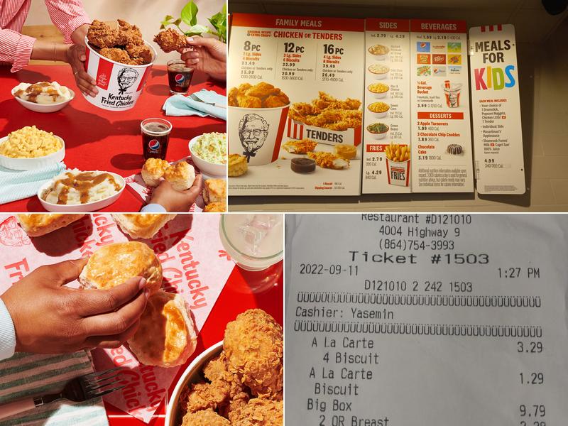KFC Menu