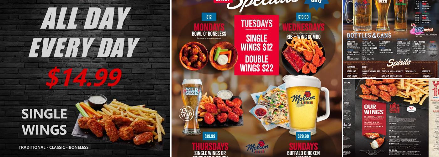 Wild Wing Menu