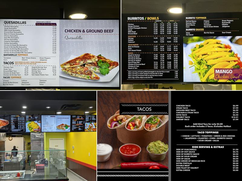 Get & Go Burrito Newmarket Menu