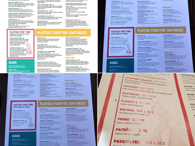 Cuba Libre Restaurant & Rum Bar - Fort Lauderdale Menu