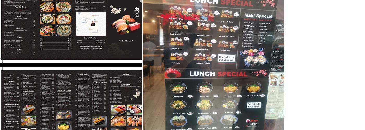 Urawa Japanese Cuisine Menu