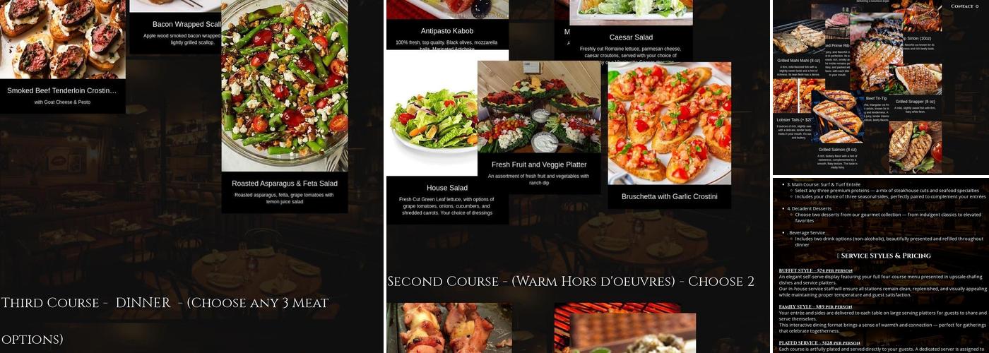Qfire Catering Menu