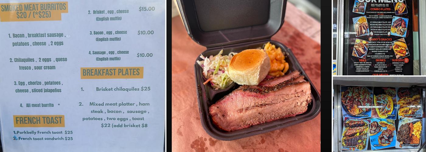 Daniel's Backyard BBQ Menu